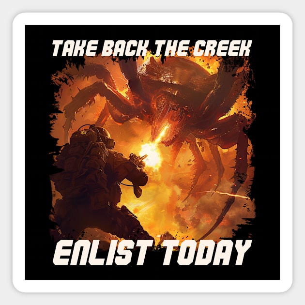 Take back the creek helldivers 2 Magnet by positivespace